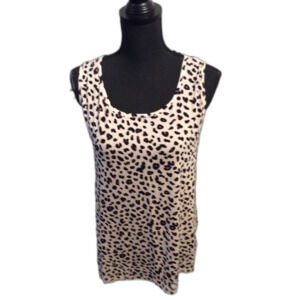 New NWT B/T Leopard Print Sleeveless Top Size Large Swing Tank